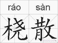 桡散的拼音