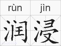 润浸的拼音