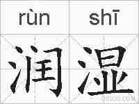 润湿的拼音