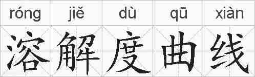 溶解度曲线的拼音