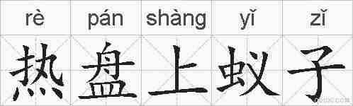 热盘上蚁子的拼音