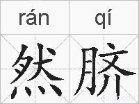 然脐的拼音