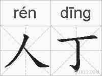 人丁的拼音