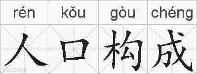 人口构成的拼音