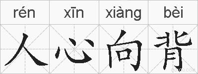 人心向背的拼音