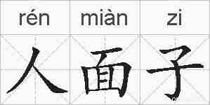 人面子的拼音