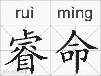 睿命的拼音