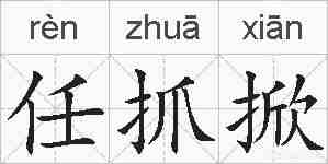 任抓掀的拼音