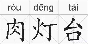 肉灯台的拼音