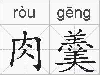 肉羹的拼音