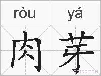 肉芽的拼音