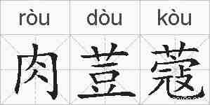 肉荳蔻的拼音