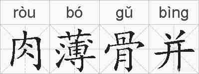 肉薄骨并的拼音