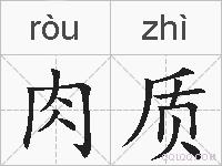 肉质的拼音