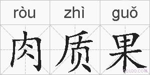 肉质果的拼音