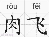 肉飞的拼音