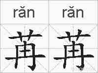 苒苒的拼音