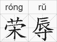 荣辱的拼音