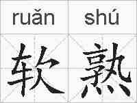 软熟的拼音