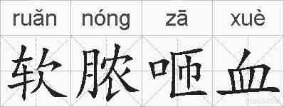 软脓咂血的拼音