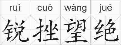 锐挫望绝的拼音