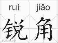 锐角的拼音