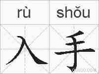 入手的拼音