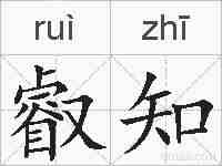 叡知的拼音