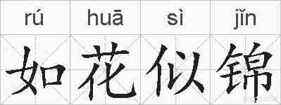 如花似锦的拼音
