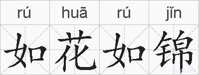 如花如锦的拼音