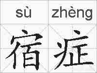 宿症的拼音