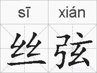 丝弦的拼音