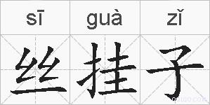 丝挂子的拼音