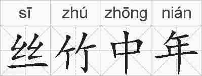 丝竹中年的拼音