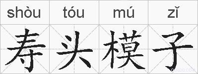 寿头模子的拼音