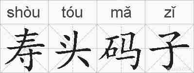 寿头码子的拼音