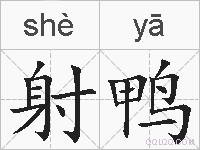 射鸭的拼音