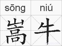 嵩牛的拼音