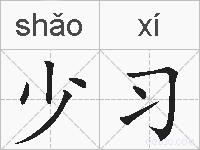 少习的拼音