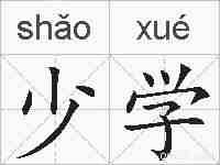少学的拼音