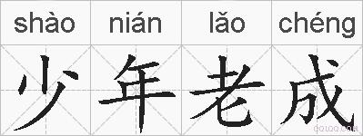 少年老成的拼音