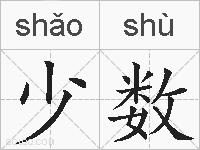 少数的拼音