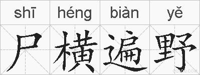 尸横遍野的拼音