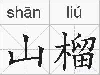 山榴的拼音