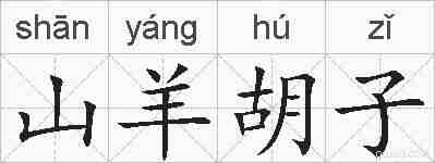 山羊胡子的拼音