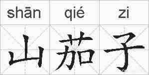 山茄子的拼音