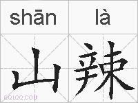 山辣的拼音