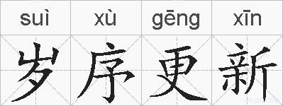 岁序更新的拼音