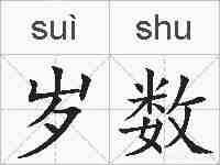 岁数的拼音