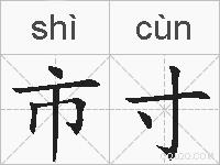 市寸的拼音